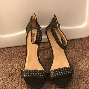 Black studded heels